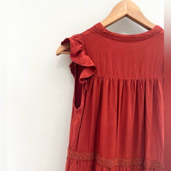 Mustard Seed Rust Midi Dress size S - Picture 11 of 13